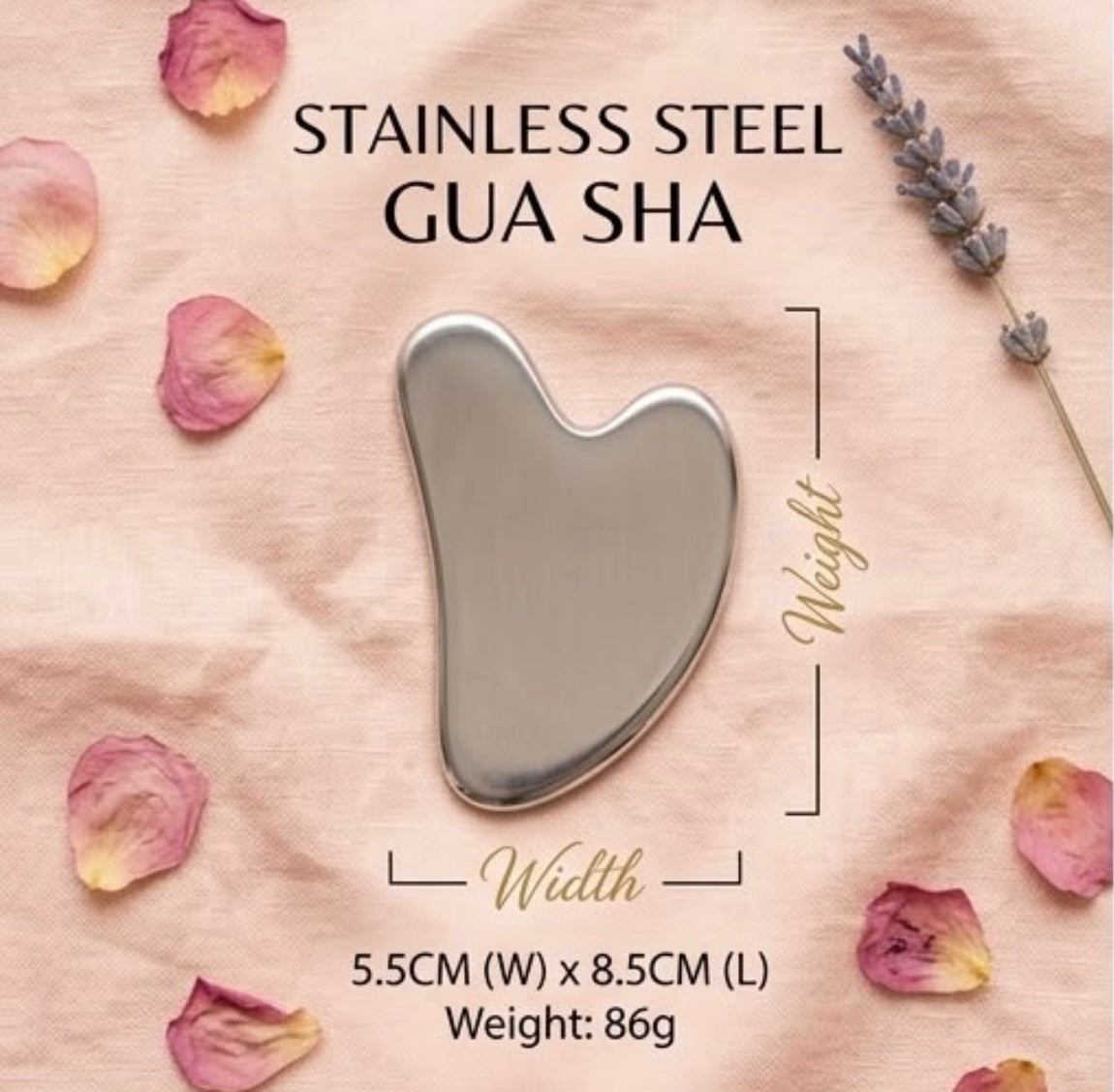 Premium Stainless Steel Gua Sha Facial Massager