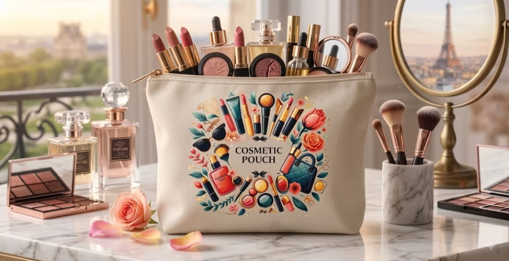 Premium Canvas Accessories Organizer Pouch
