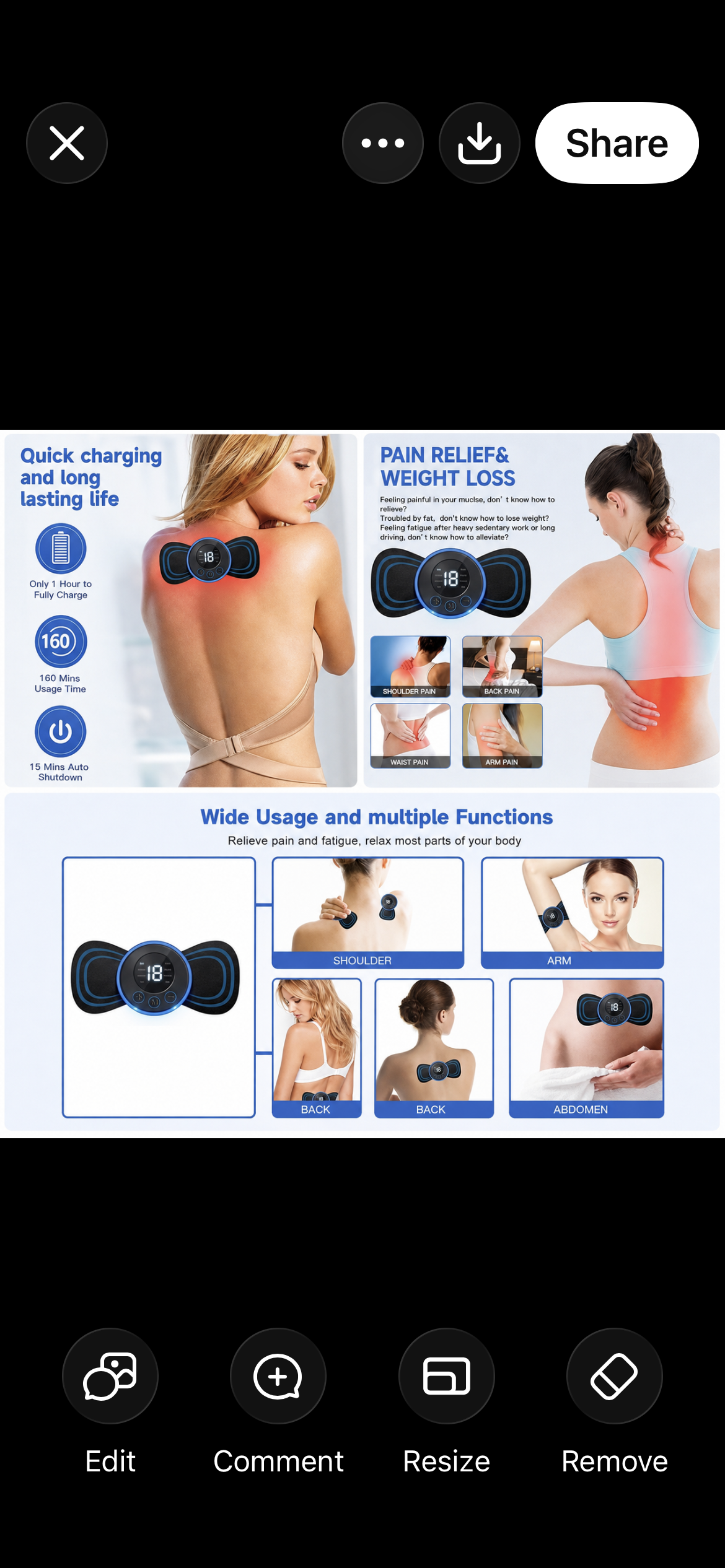 Rechargeable Portable Mini Body Massager