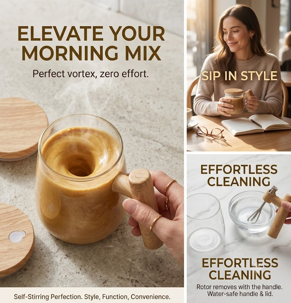 Self-Stirring Rechargeable Coffee Mug