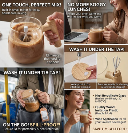 Self-Stirring Rechargeable Coffee Mug