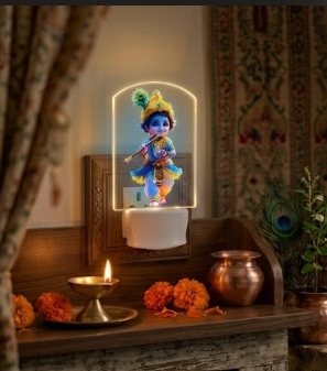 Divine Glow| Premium Bal Krishna Night Light