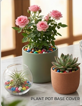Colorful Flowerpot Decorative Stones & Pebbles