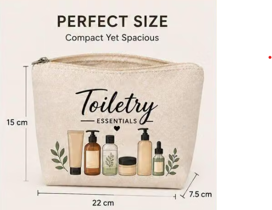 Premium Canvas Accessories Organizer Pouch