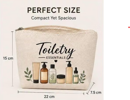 Premium Canvas Accessories Organizer Pouch