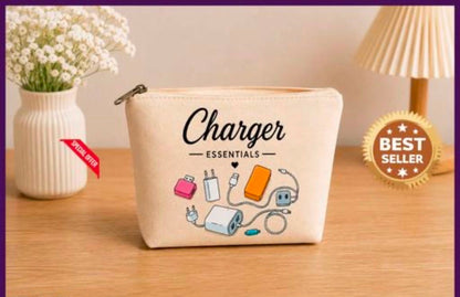 Premium Canvas Accessories Organizer Pouch