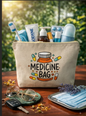 Premium Canvas Accessories Organizer Pouch